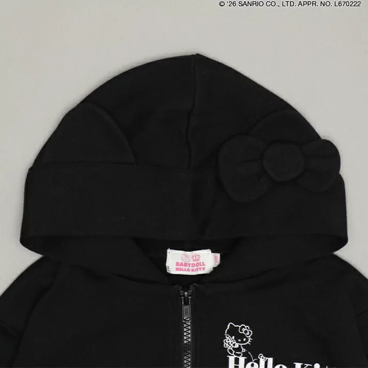 日本童裝 BDL x Sanrio 親子裝 可愛耳仔衛衣外獨 90-130cm 女童款 冬季 OUTERWEAR