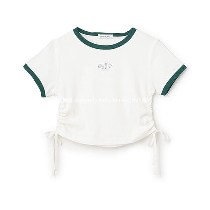 Lovetoxic Japanese children's clothing drawstring top 130-160cm girls summer TOPS 