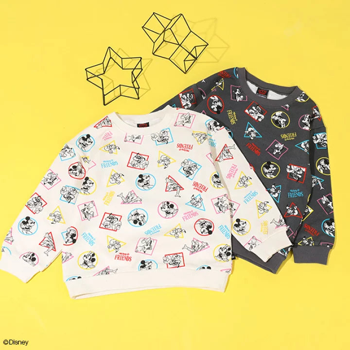 日本童裝 BDL x Disney 親子裝 印花衛衣 90-150cm 男童款/女童款 秋季 TOPS