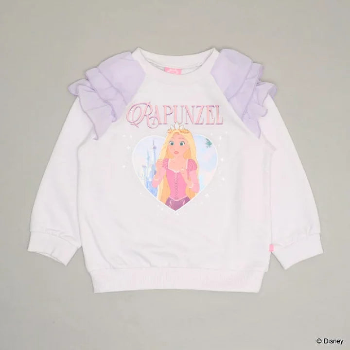 日本童裝 BDL x Disney 公主薄紗肩袖衛衣 100-130cm 女童款 冬季 TOPS