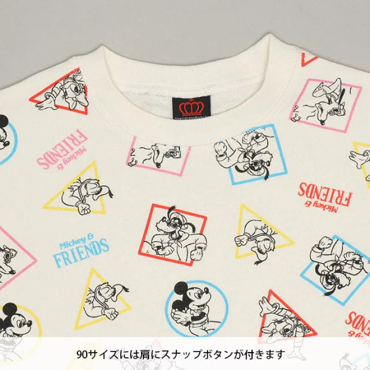 日本童裝 BDL x Disney 親子裝 印花衛衣 90-150cm 男童款/女童款 秋季 TOPS