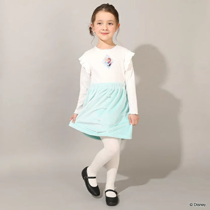 日本童裝 BDL x Disney 公主拼接連身裙 100-130cm 女童款 冬季 DRESSES