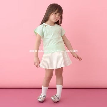 Japanese children's clothing Ly# mine bow top 100-150cm girls summer TOPS 