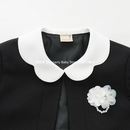 Japanese children's clothing pe#main dress two-piece suit 110-130cm girls summer dress outerwear interview / banquet / performance 