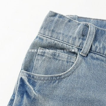 Lovetoxic x Sanrio Japanese Kids' Denim Shorts (140-160cm) for Girls (Summer PANTS) 