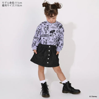 日本童裝 BDL x Disney 衛衣拼接連身裙 90-140cm 女童款 冬季 DRESSES