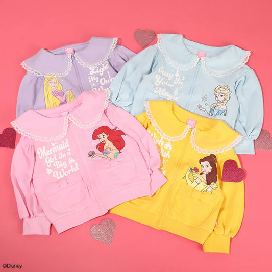 日本童裝 BDL x Disney 公主拉鍊外套 100-130cm 女童款 秋季 OUTERWEAR