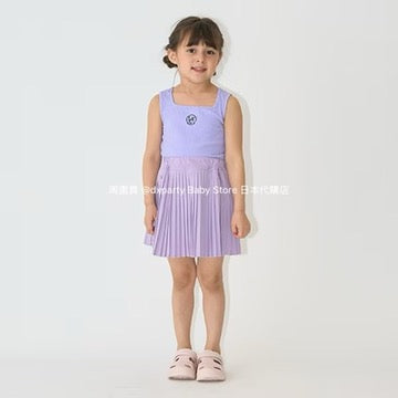 Japanese children's clothing Ly# mine square neck vest 100-150cm girls summer TOPS 