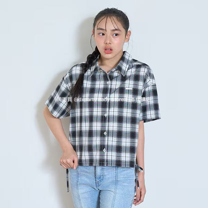 Lovetoxic Japanese children's clothing casual shirt 130-170cm girls summer TOPS 