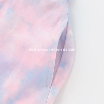 Japanese children's clothing X-girl Stages tie-dye top and culottes two-piece set 80-140cm girls' summer TOPS PANTS 