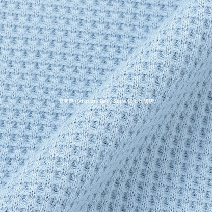 Japanese children's clothing mini#ML waffle hooded top 90-140cm boys/girls summer TOPS 