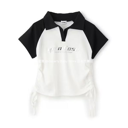 日本童裝 Lovetoxic 收腰短款上衣 140-170cm 女童款 夏季 TOPS