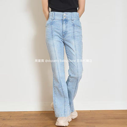 Lovetoxic Japanese children's clothing contact cold flared jeans 140-170cm girls summer PANTS 