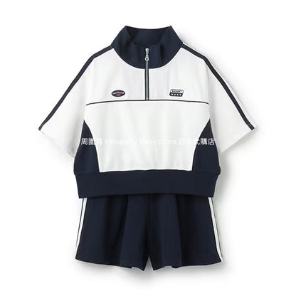 Lovetoxic Japan Kidswear Quick-Drying Sporty 2-Piece Set (140-170cm) Girls Summer TOPS PANTS 