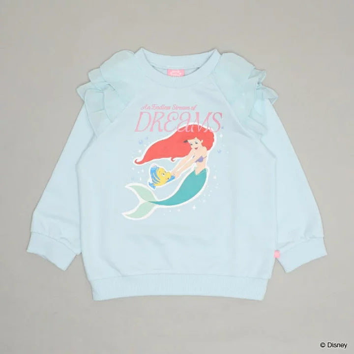 日本童裝 BDL x Disney 公主薄紗肩袖衛衣 100-130cm 女童款 冬季 TOPS