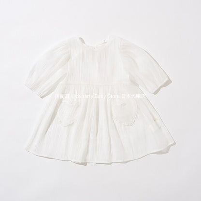 Japanese children's clothing Ly# mine 2Way two-piece sheer jacket 100-150cm girls summer outerwear 