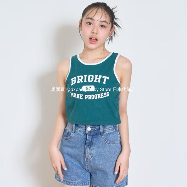 Lovetoxic Cold-Sensitive Short Vest (140-170cm) for Girls (Summer TOPS) 
