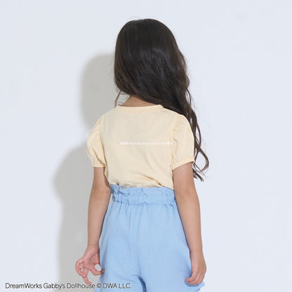 Japanese children's clothing Ly# mine x GABBY'S DOLLHOUSE printed top 100-130cm girls summer TOPS 