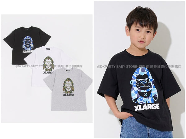 日本童裝 XLARGE KIDS 大猩猩印花短袖上衣 80-140cm 男童款 夏季 TOPS