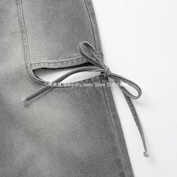 Lovetoxic Ribbon Slit Jeans (140-160cm) for Girls (Summer) 