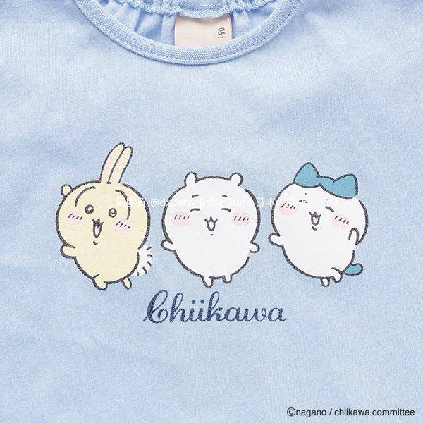 Japanese children's clothing pe#main x Chiikawa ちいかわ pajamas 90-130cm girls' summer pajamas series 