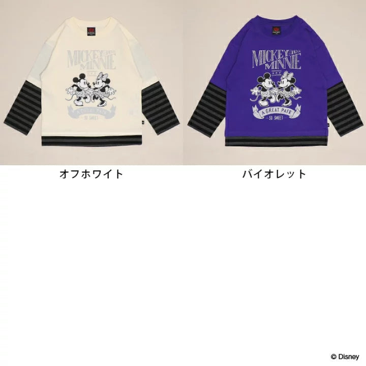 日本童裝 BDL x Disney 假兩件印花上衣 90-140cm 男童款 秋季 TOPS