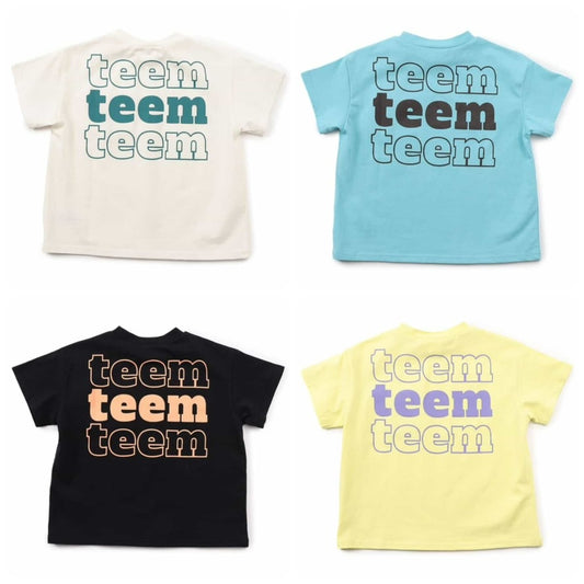 Japanese children's clothing BREEZE letter print top 90-160cm boys/girls summer TOPS 