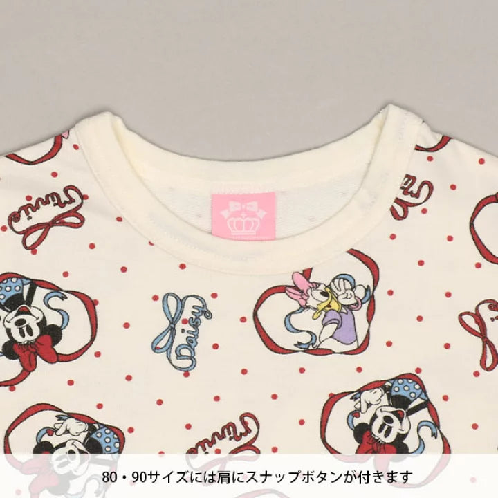 日本童裝 BDL x Disney 裙邊印花上衣 80-130cm 女童款 秋季 TOPS