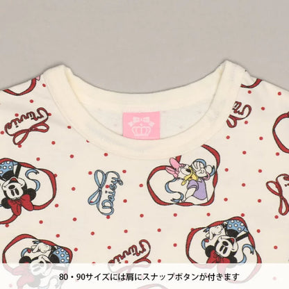 日本童裝 BDL x Disney 裙邊印花上衣 80-130cm 女童款 秋季 TOPS