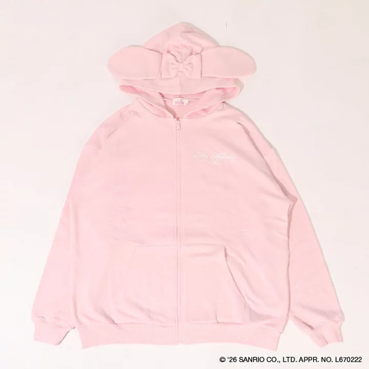 日本童裝 BDL x Sanrio 親子裝 可愛耳仔衛衣外套 Free Size 大人款 冬季 OUTERWEAR