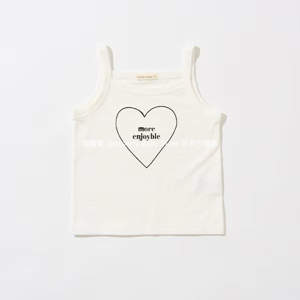 Japanese children's clothing Ly# mine thin top and camisole set 100-150cm girls summer TOPS 
