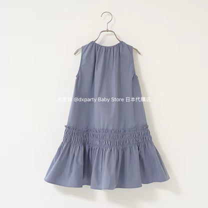 Japanese children's clothing Ly# mine bow vest dress 100-150cm girls summer dresses 
