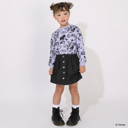 日本童裝 BDL x Disney 衛衣拼接連身裙 90-140cm 女童款 冬季 DRESSES