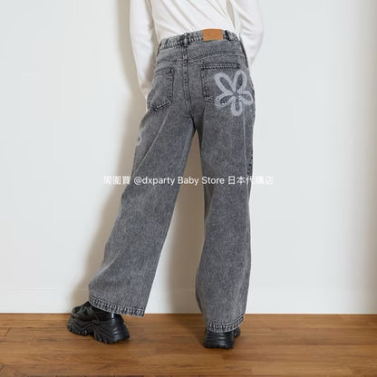 Lovetoxic Japanese children's clothing dark pattern jeans 140-170cm girls summer PANTS 