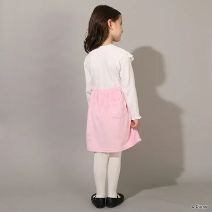 日本童裝 BDL x Disney 公主拼接連身裙 100-130cm 女童款 冬季 DRESSES