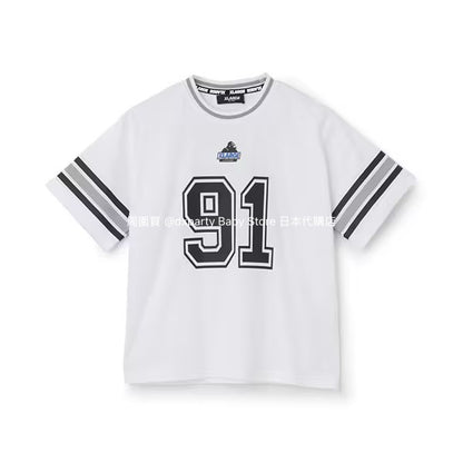 Japanese XLARGE KIDS number printed tops 90-140cm boys' summer TOPS 