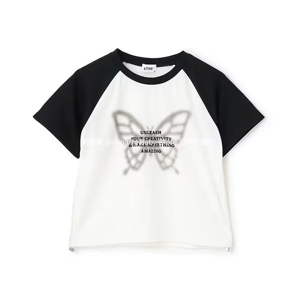 日本童裝 Lovetoxic 短款印花上衣 130-170cm 女童款 夏季 TOPS