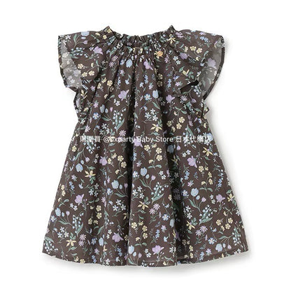 Japanese children's clothing pe#main dress 80-130cm girls summer dresses 