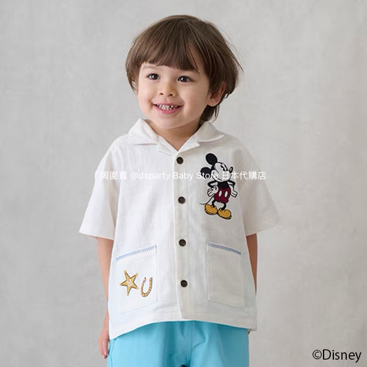 Japanese children's clothing pe#main x Disney shirt 80-130cm boys' summer TOPS 