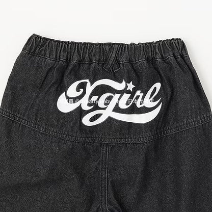 日本童裝 X-girl Stages 破洞牛仔褲 110-140cm 女童款 夏季 PANTS