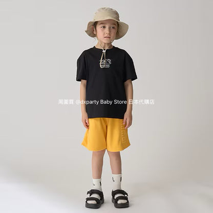 Japanese children's clothing mini#ML embossed shorts 90-140cm boys/girls summer PANTS