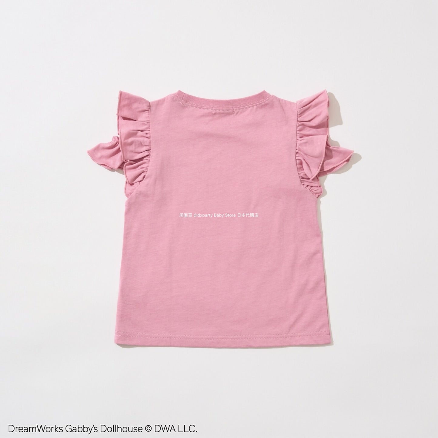 Japanese children's clothing Ly# mine x GABBY'S DOLLHOUSE small flying sleeve top 100-130cm girls summer TOPS 