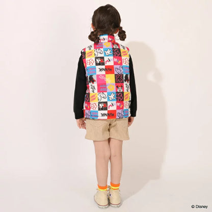 日本童裝 BDL x Disney 彩格夾棉背心外套 90-140cm 男童款/女童款 夏季 OUTERWEAR