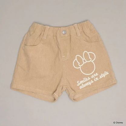 日本童裝 BDL x Disney 米妮燈芯絨短褲 90-140cm 女童款 秋季 PANTS