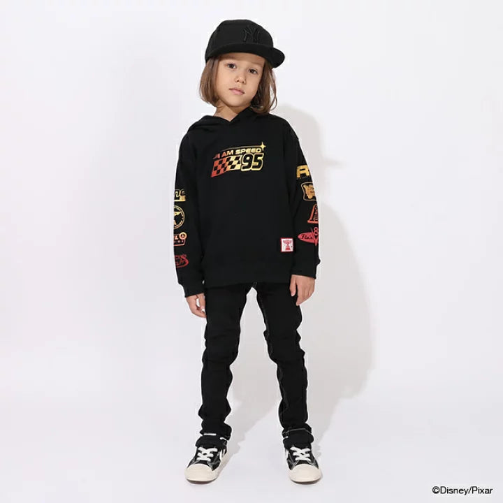 日本童裝 BDL x Disney 親子裝 Cars印花連帽衛衣 90-130cm 男童款 冬季 TOPS