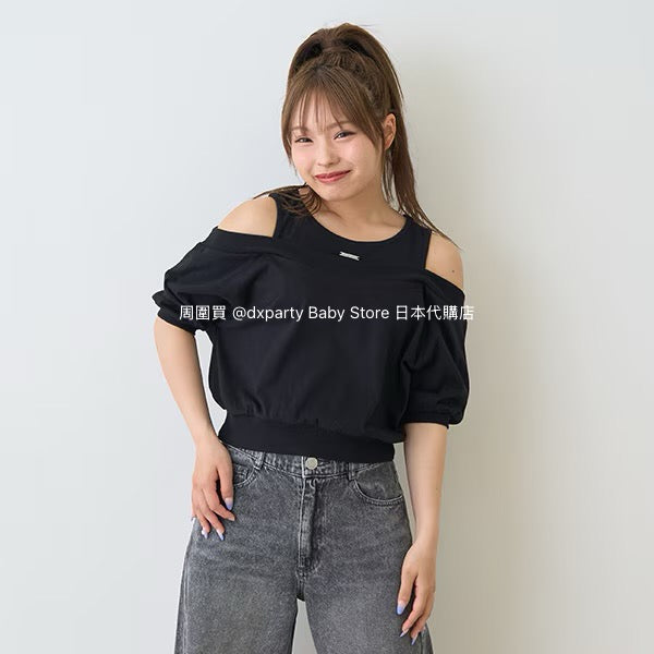 Lovetoxic Off-the-shoulder Top (130-160cm) for Girls (Summer) 