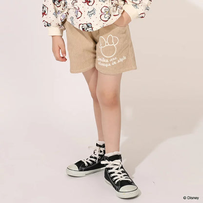 日本童裝 BDL x Disney 米妮燈芯絨短褲 90-140cm 女童款 秋季 PANTS