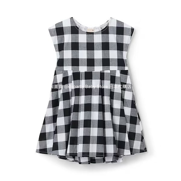 Japanese children's clothing pe#main back bow dress 80-130cm girls summer dresses 