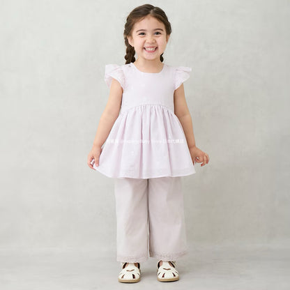 Japanese children's clothing pe#main lace wide-leg pants 80-130cm girls summer PANTS 
