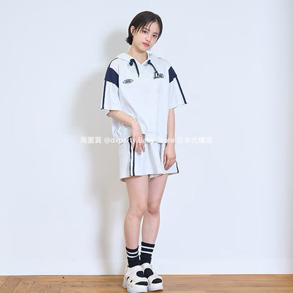 Lovetoxic Japanese Children's Clothing Two-Piece Sports Set (140-170cm) Girls Summer TOPS PANTS 